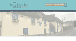 Desktop Screenshot of blueballinnsidford.co.uk